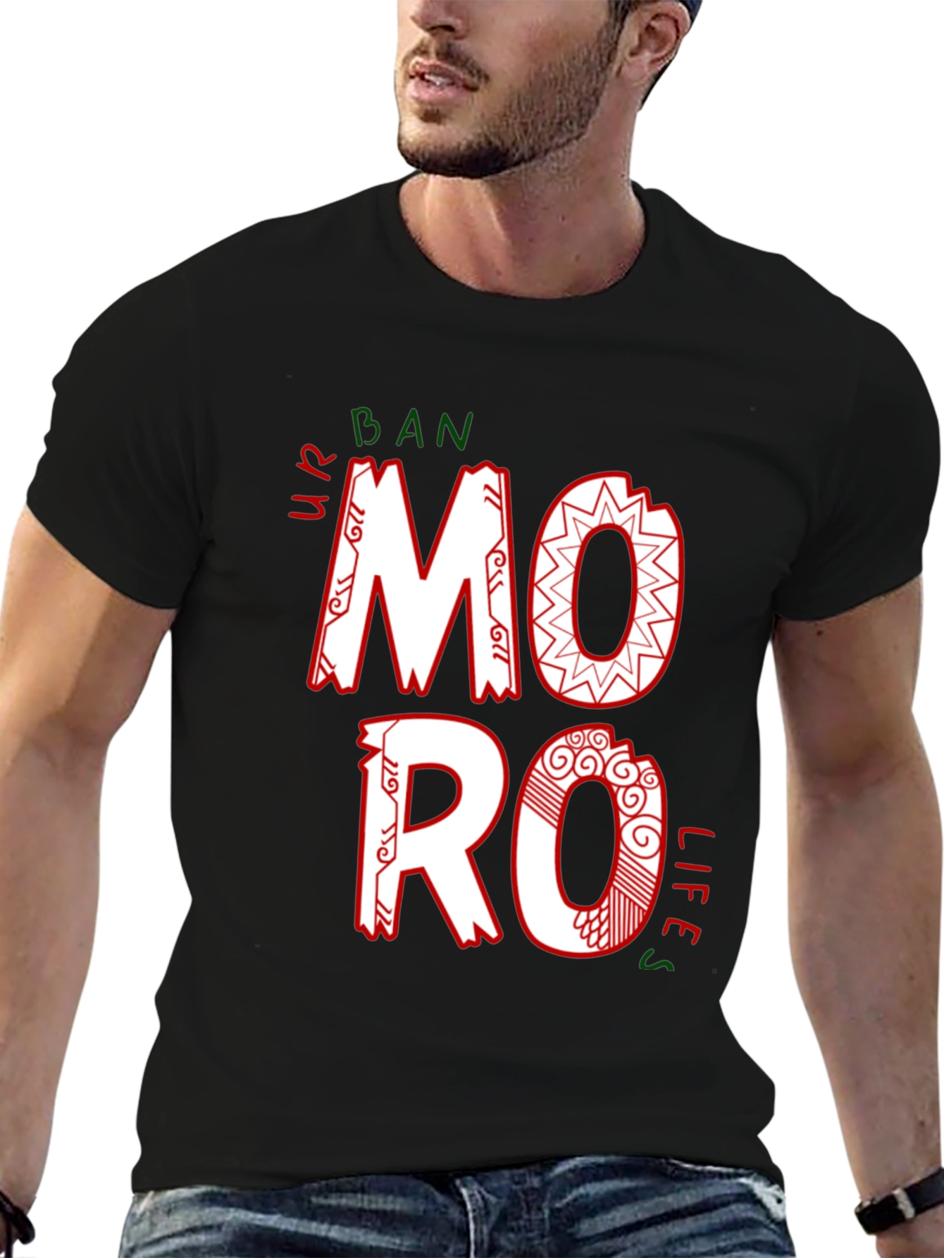 Urban Moro Lifes Black Graphic Tee