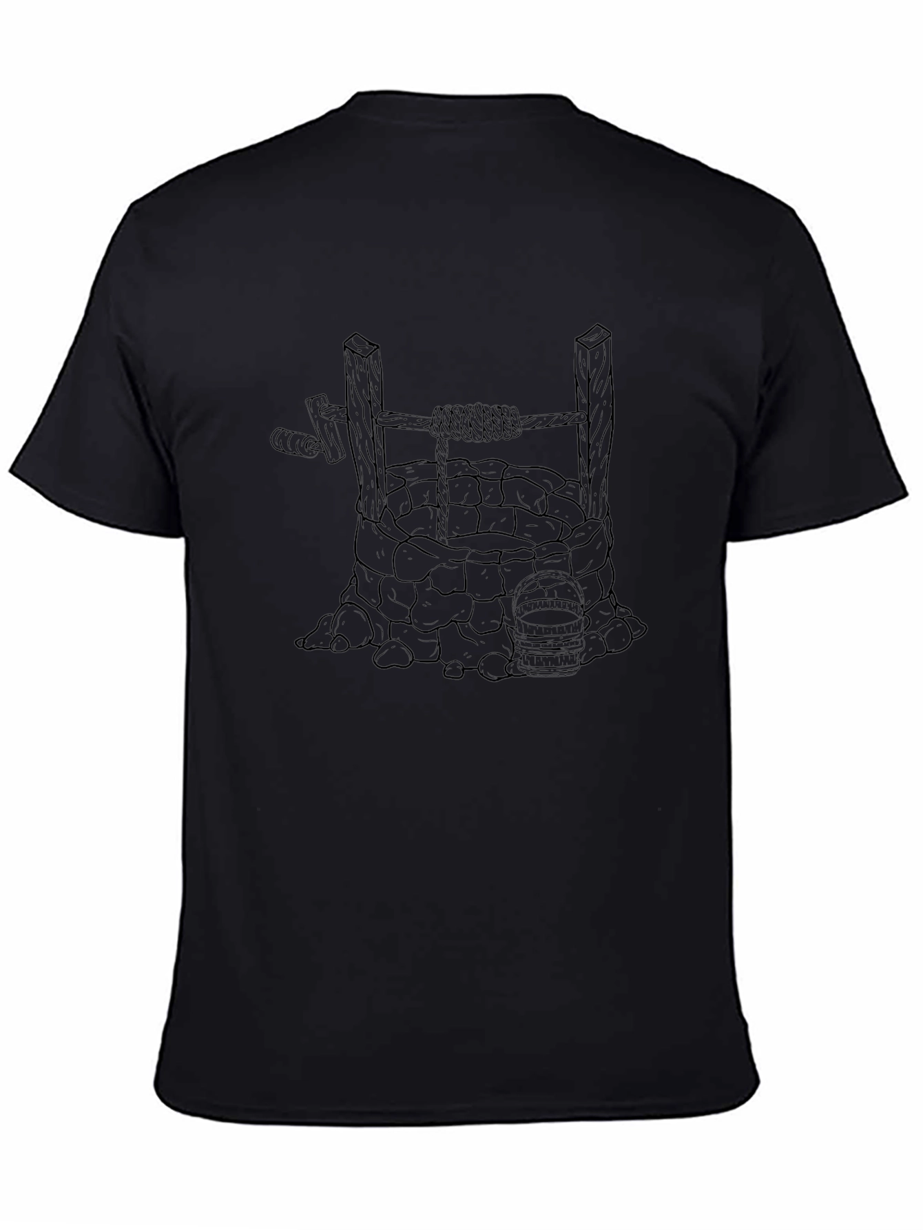 Well Graphic Tee - Black Cotton Blend