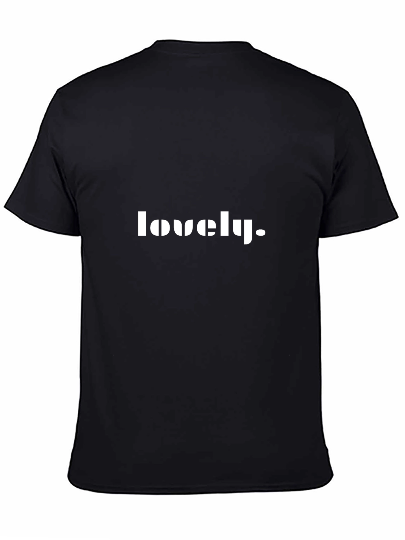Lovely Graphic T-Shirt - Classic Fit Black Tee