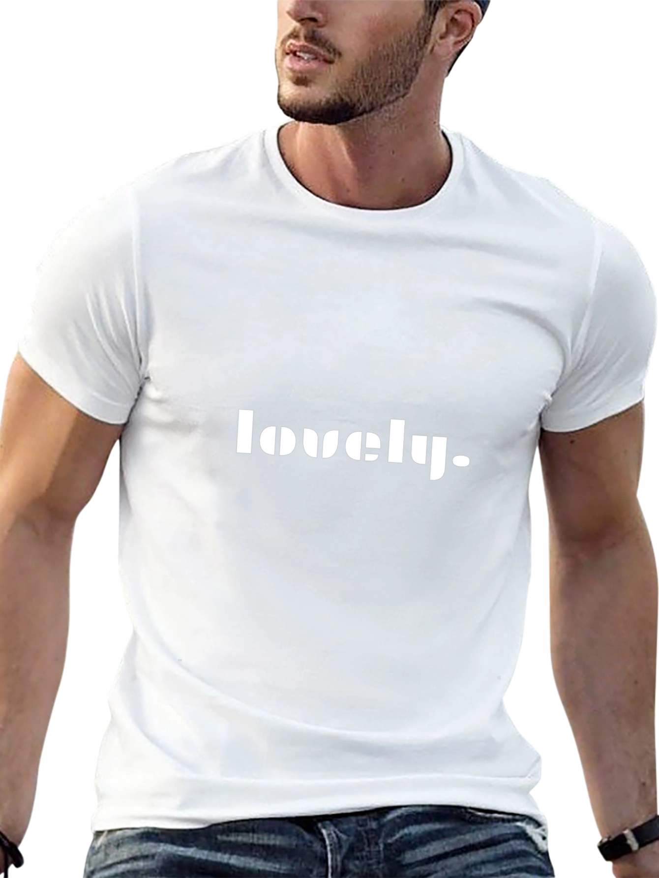 Lovely Graphic T-Shirt - Classic Fit Black Tee