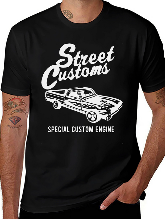 Street Customs Special Engine Black T-Shirt