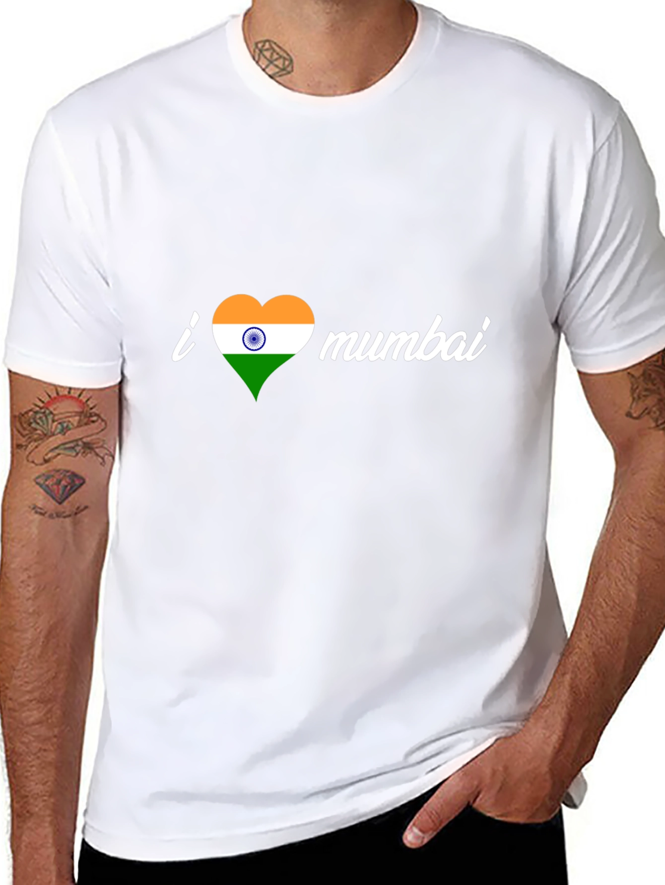 I Heart Mumbai Black T-Shirt