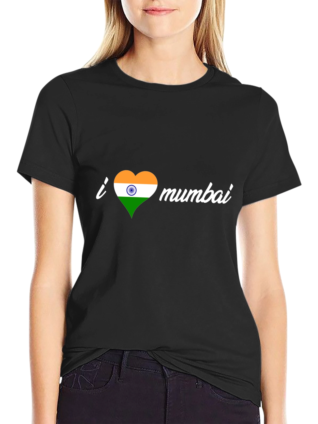 I Heart Mumbai Black T-Shirt