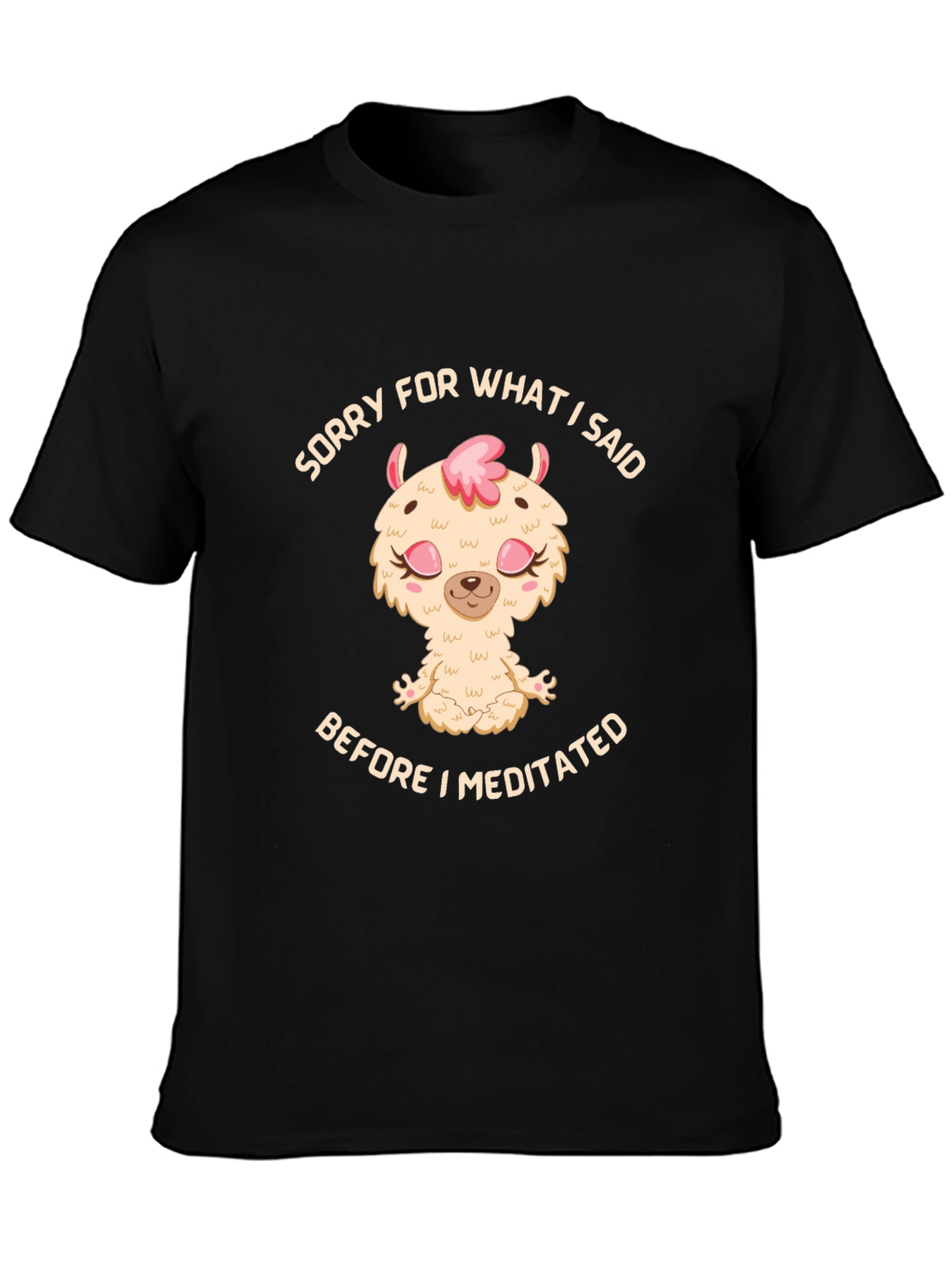 Meditating Llama Graphic T-Shirt