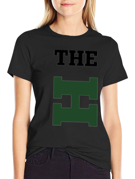 The Green H Logo Black T-Shirt