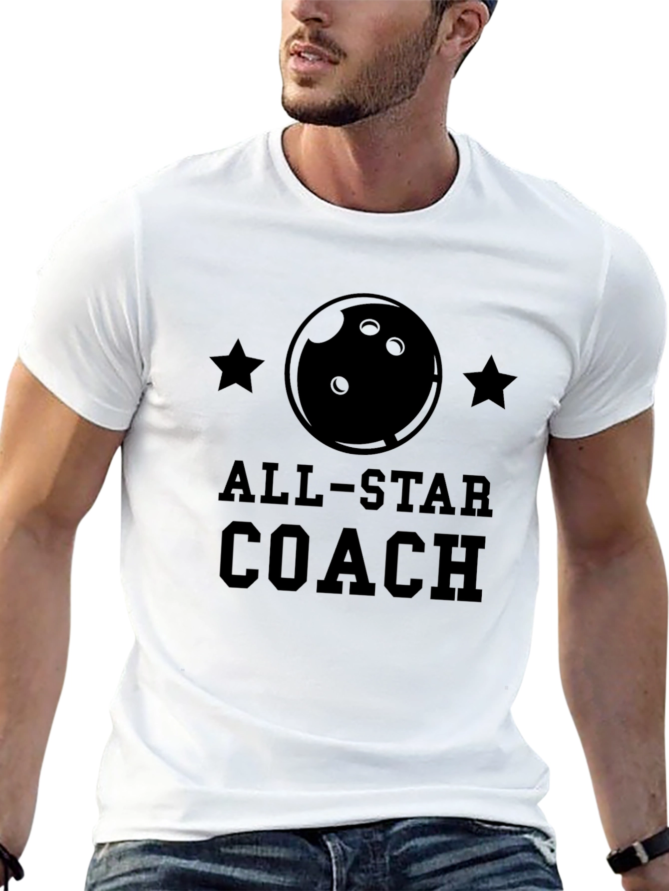 All-Star Coach Bowling T-Shirt | Strike Perfect Gift
