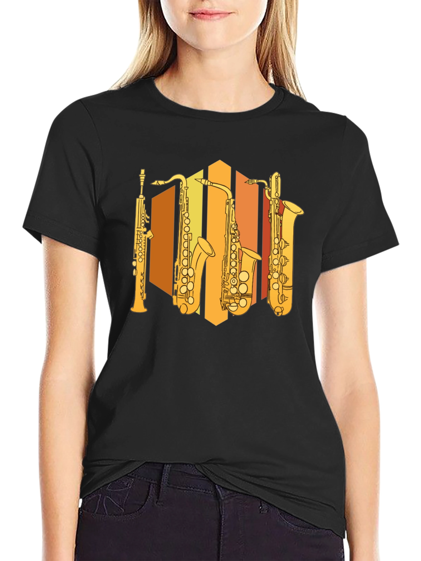 Saxophone Instrument Graphic T-Shirt