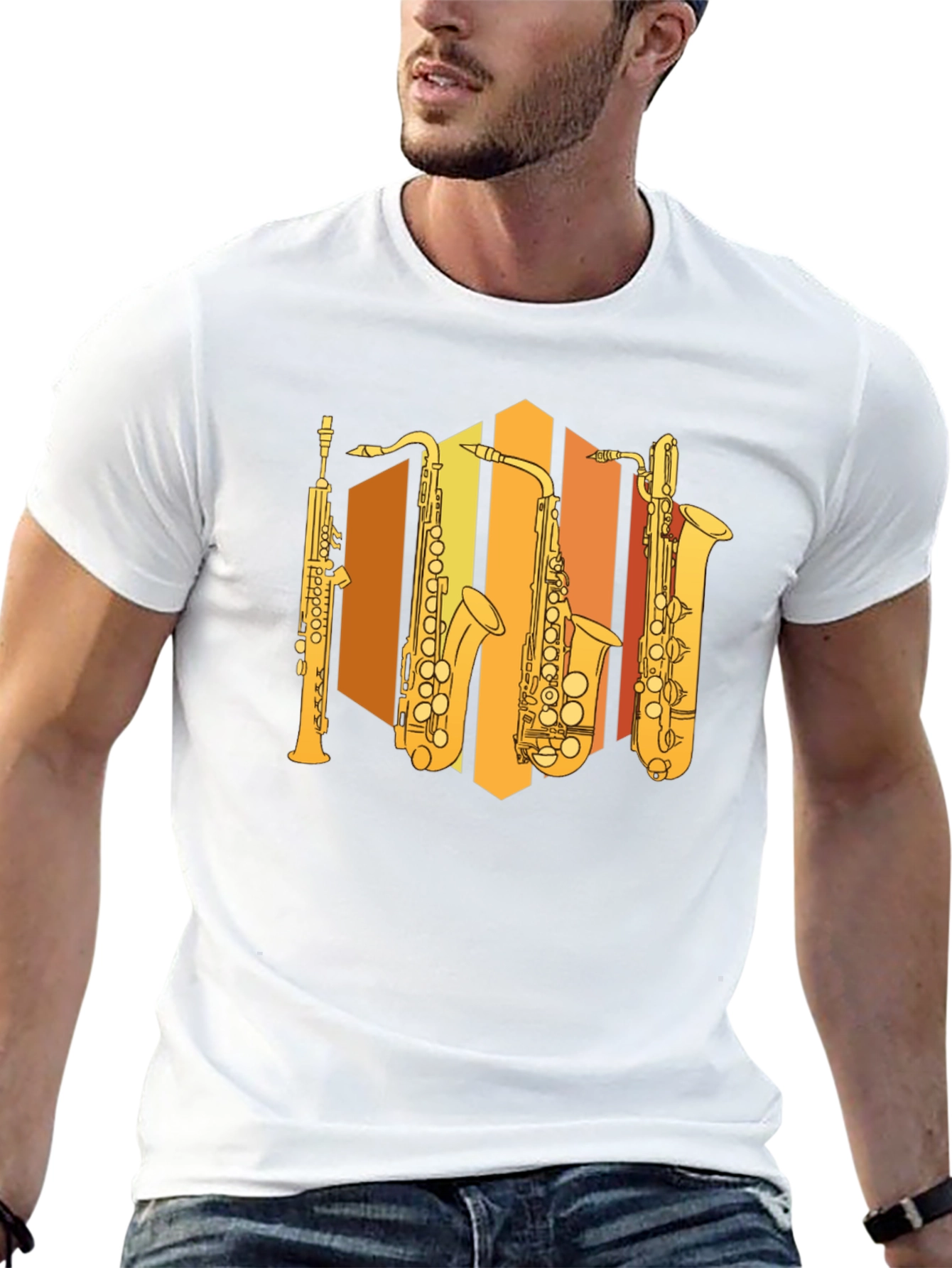 Saxophone Instrument Graphic T-Shirt