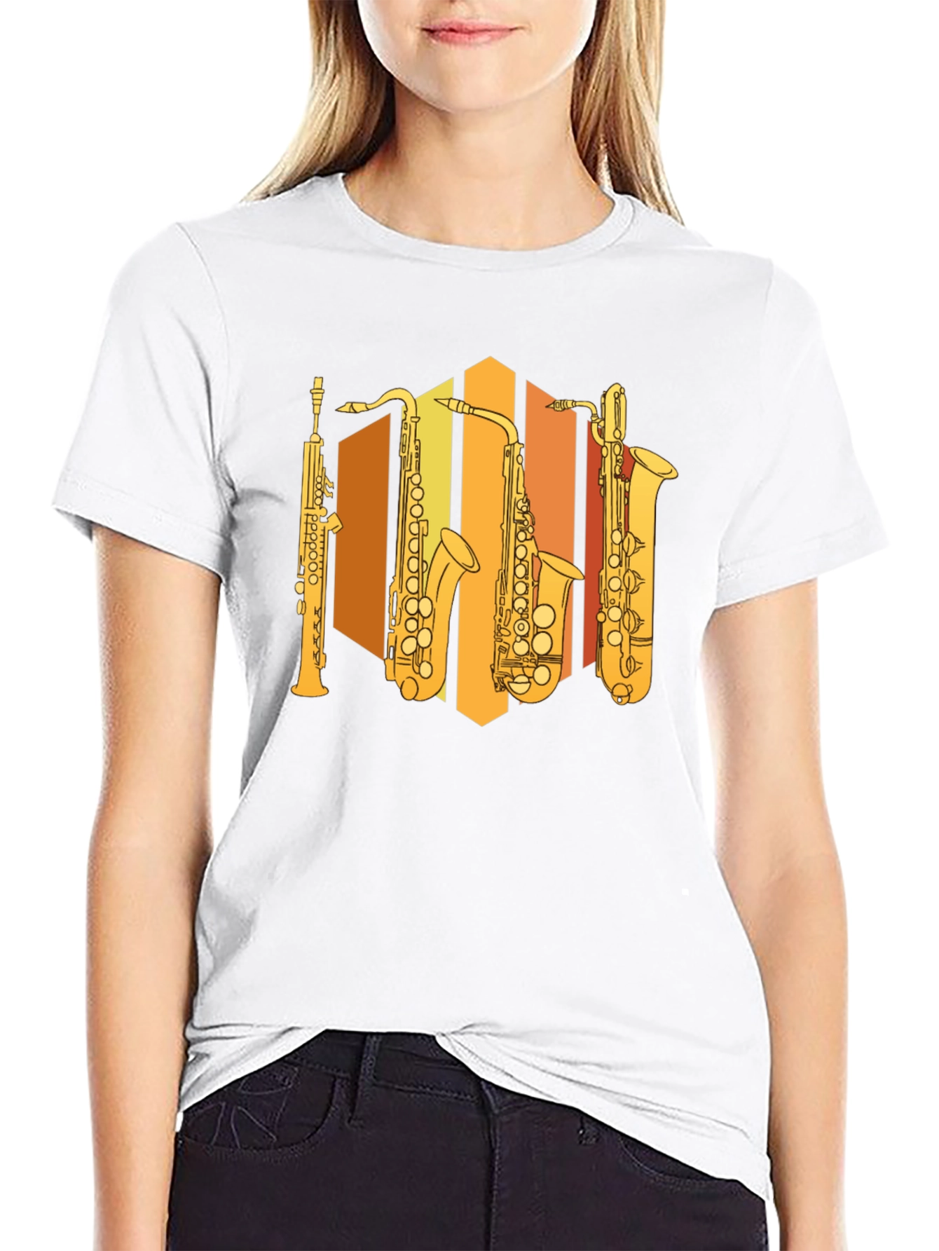 Saxophone Instrument Graphic T-Shirt