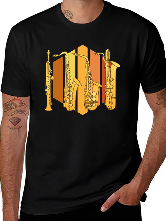 Saxophone Instrument Graphic T-Shirt