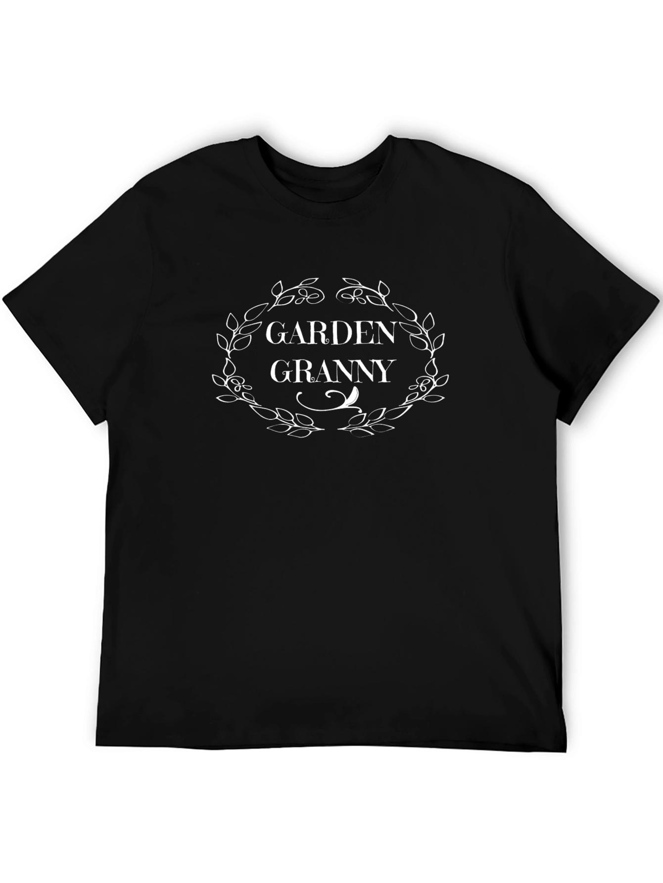 Garden Granny T-Shirt - Floral Wreath Design