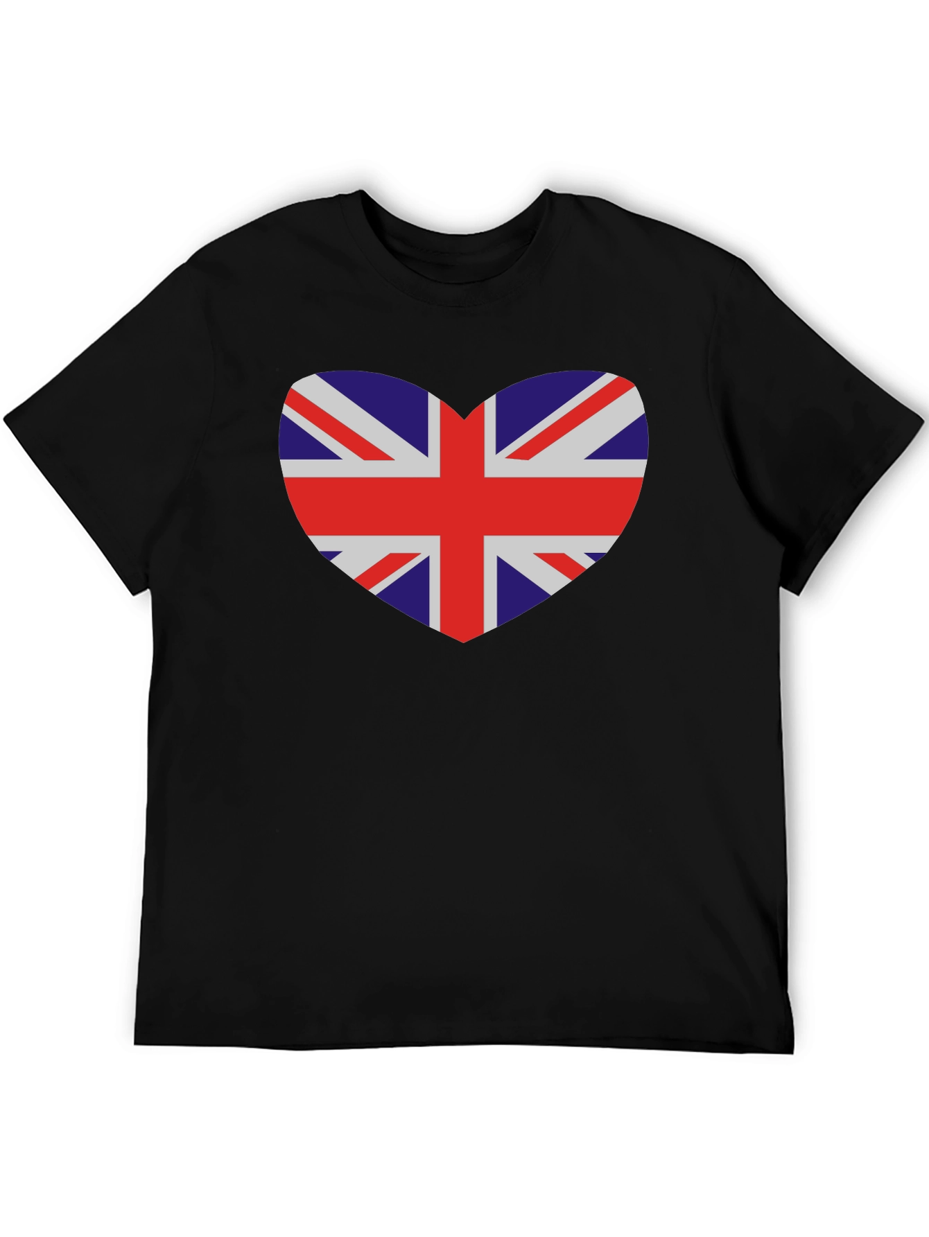 Union Jack Heart T-Shirt - Black