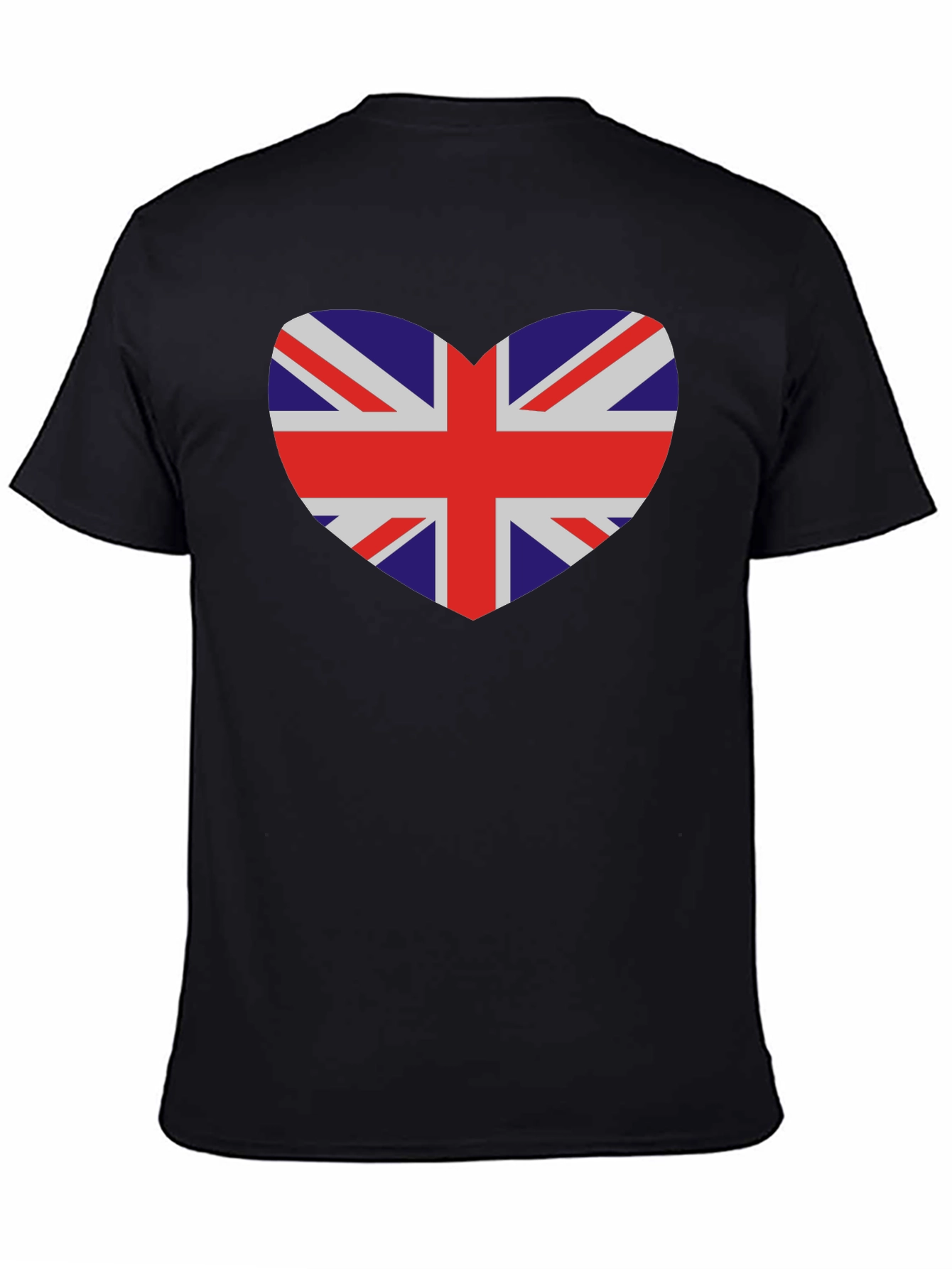 Union Jack Heart T-Shirt - Black