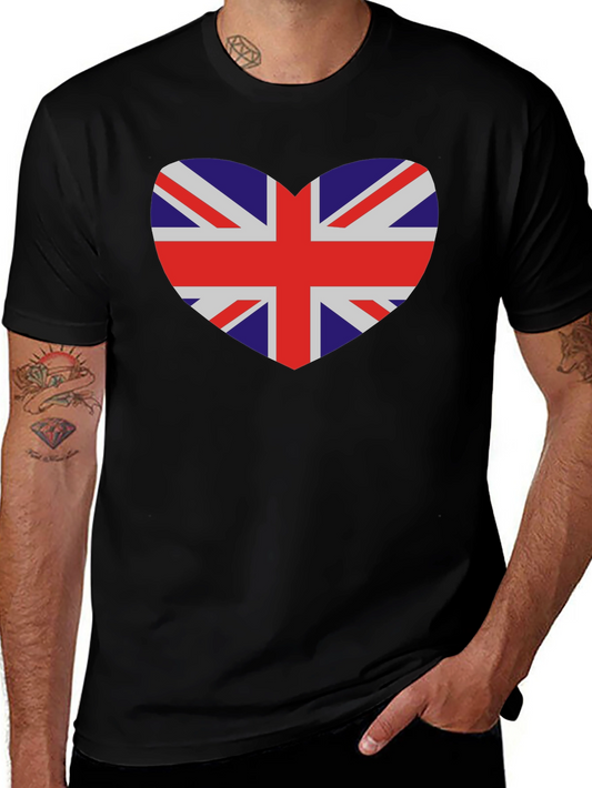 Union Jack Heart T-Shirt - Black