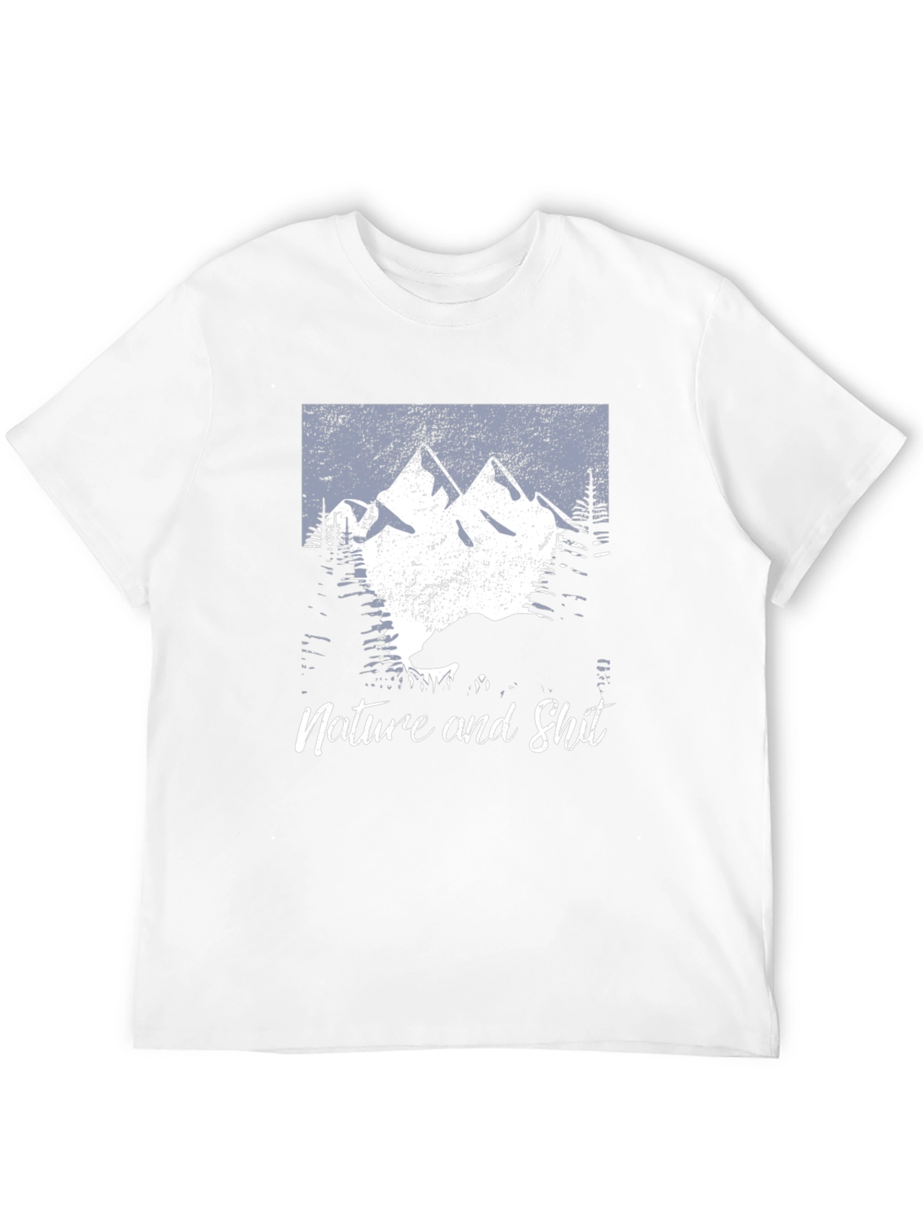 Nature and Shit Bear Mountain Black T-Shirt