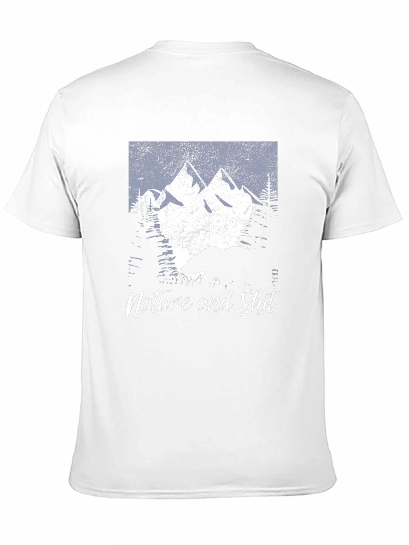 Nature and Shit Bear Mountain Black T-Shirt