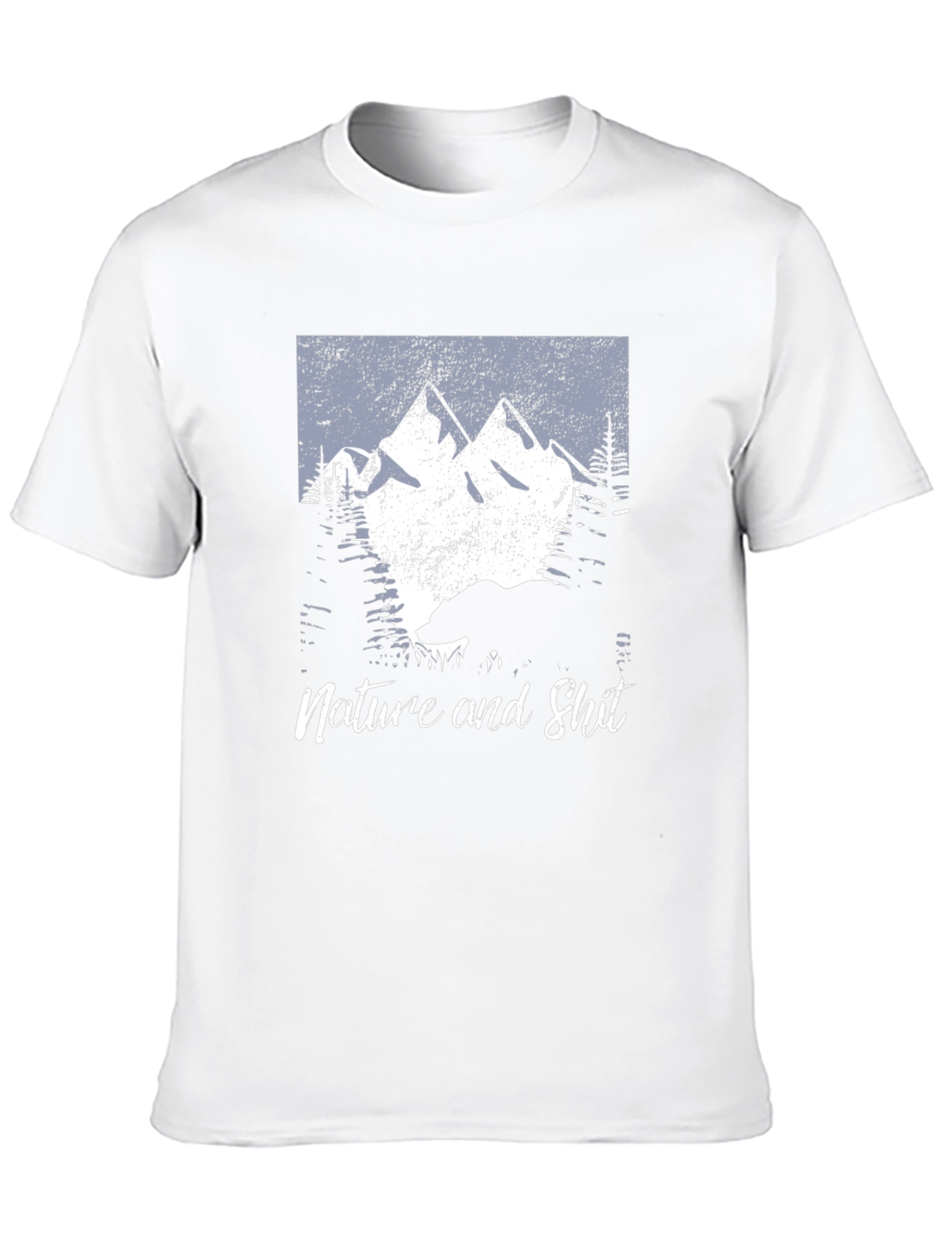 Nature and Shit Bear Mountain Black T-Shirt