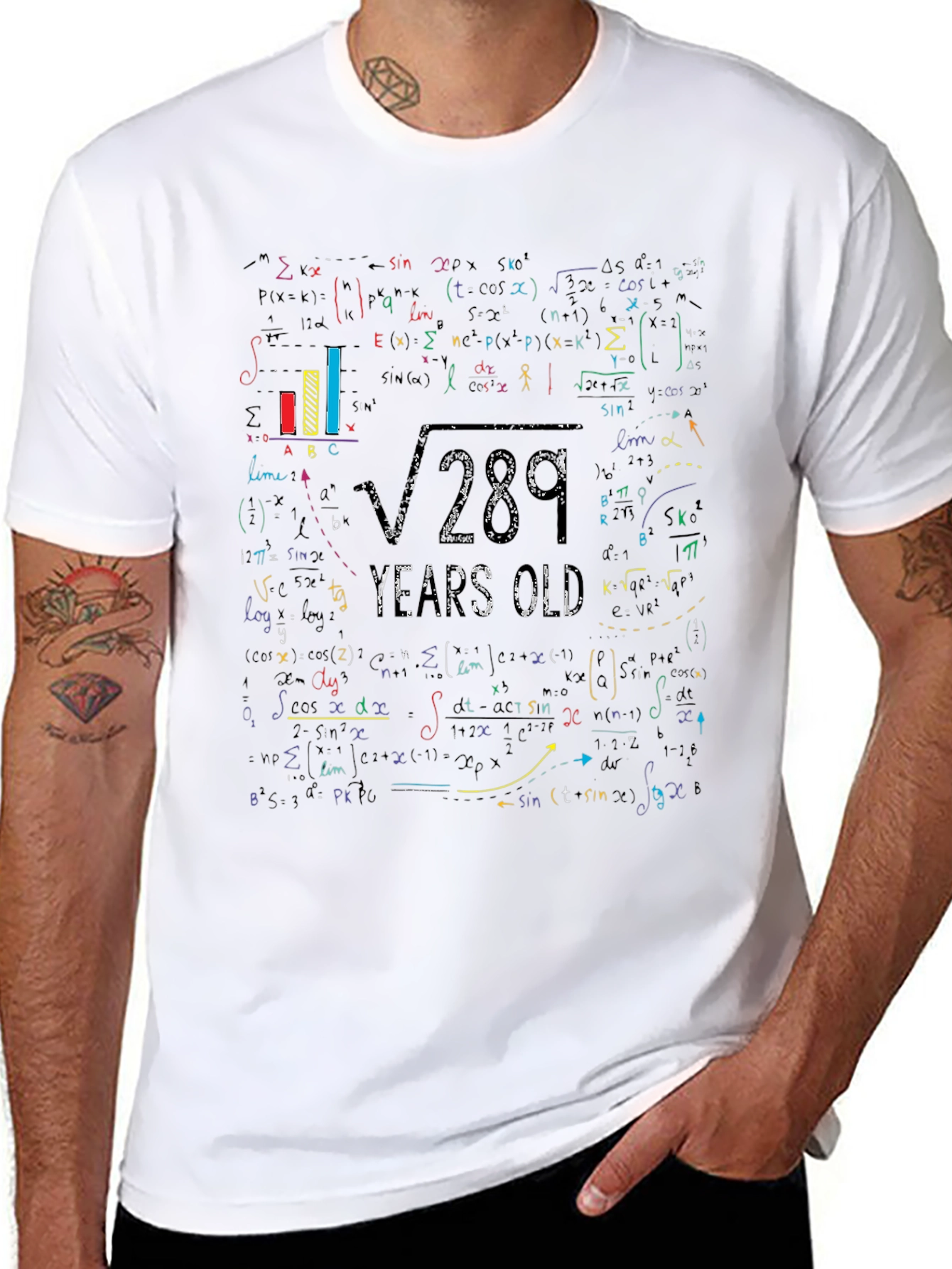 Math Equation 17th Birthday Graphic T-Shirt