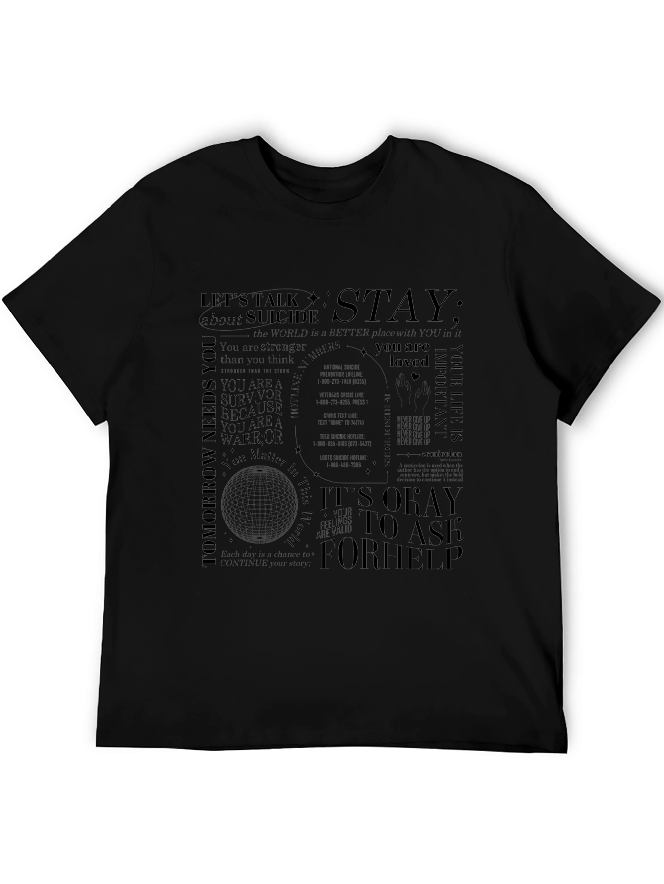 Suicide Awareness Graphic T-Shirt