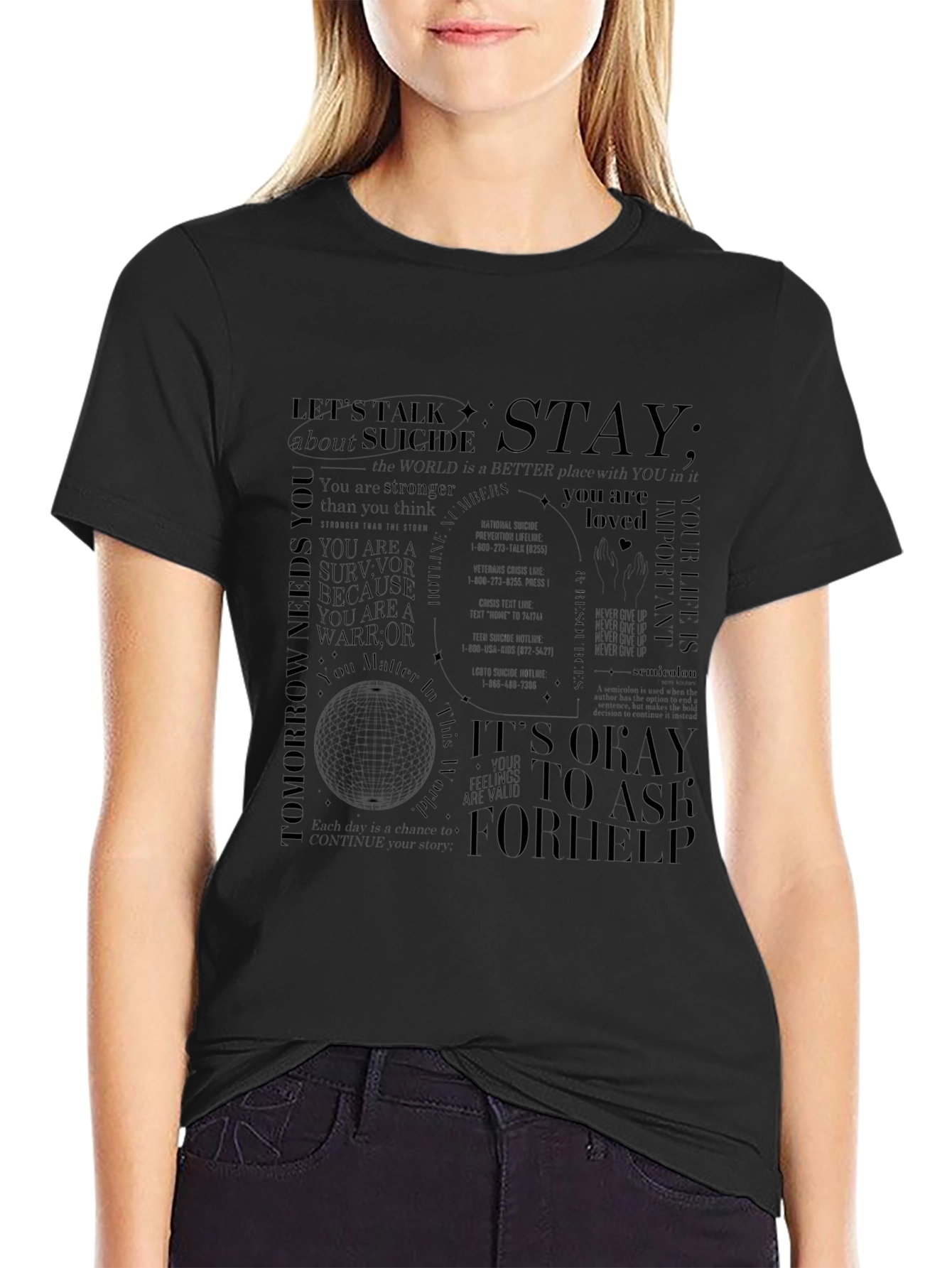 Suicide Awareness Graphic T-Shirt
