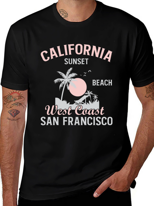 California Sunset Beach Graphic Tee