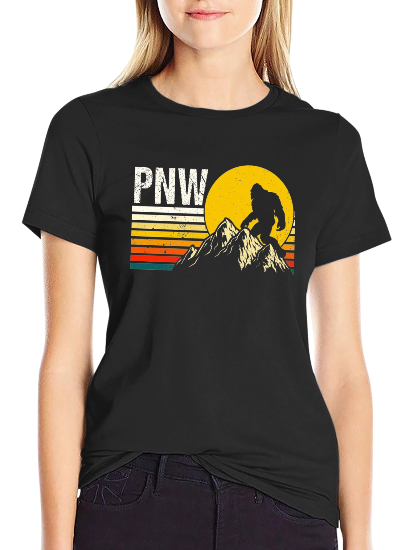 PNW Bigfoot T-Shirt - Pacific Northwest Adventure Tee