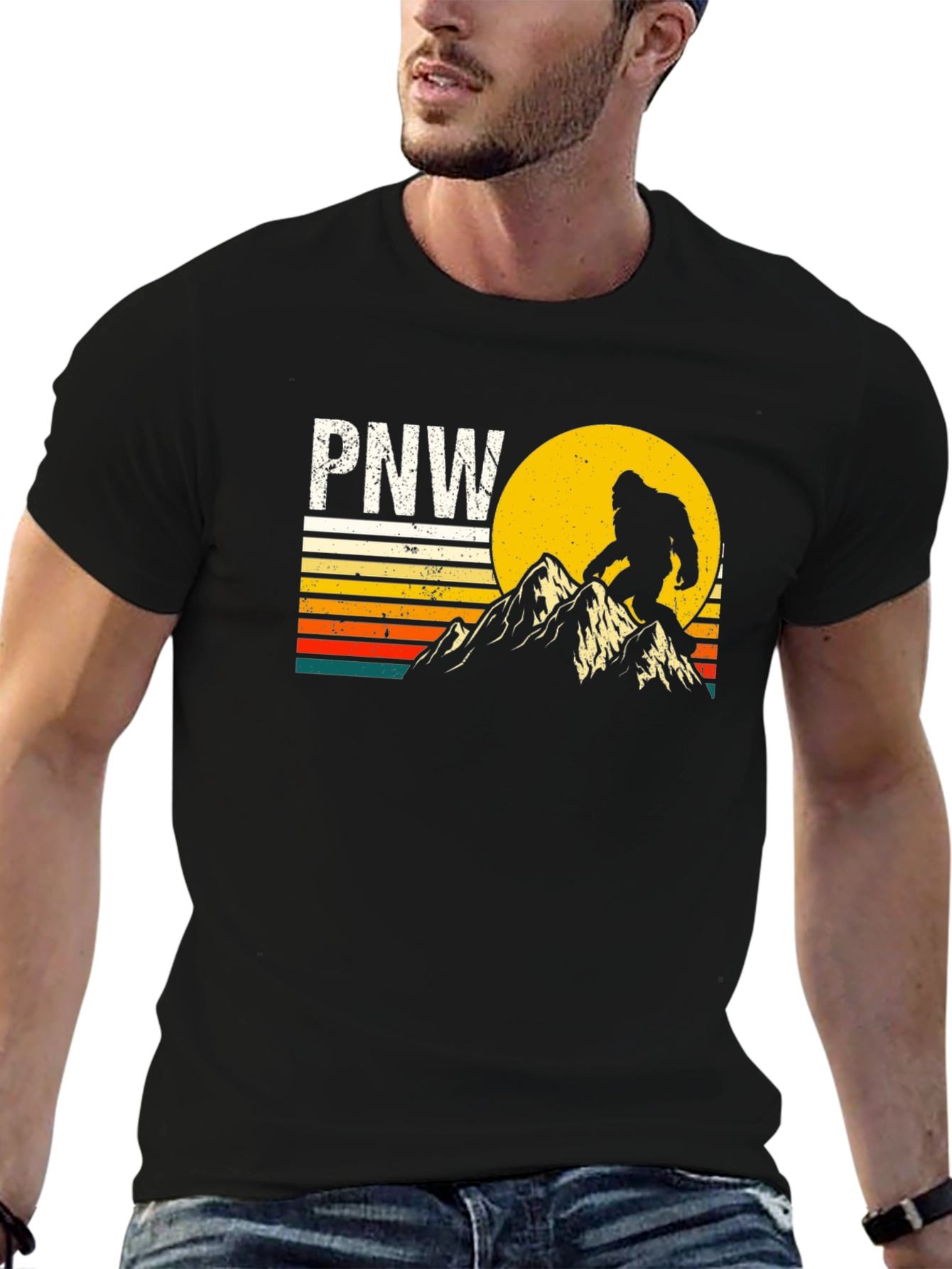 PNW Bigfoot T-Shirt - Pacific Northwest Adventure Tee