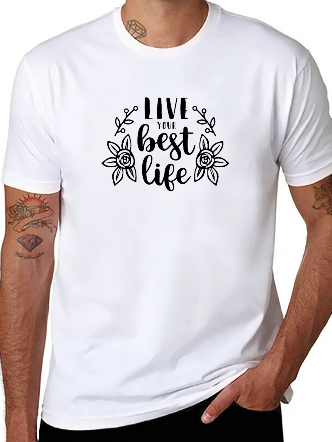 Live Your Best Life Graphic Tee - Black