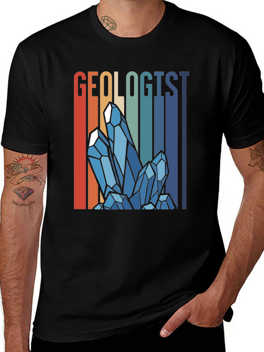 Geologist Crystal T-Shirt - Retro Style Rock Collector Tee