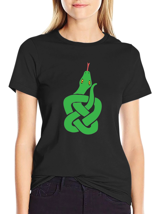 Knot Snake Graphic Tee - Black