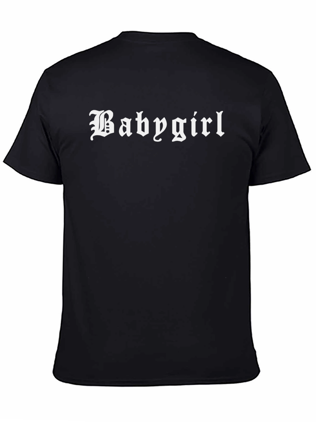 Babygirl Graphic Tee - Gothic Style Black T-Shirt