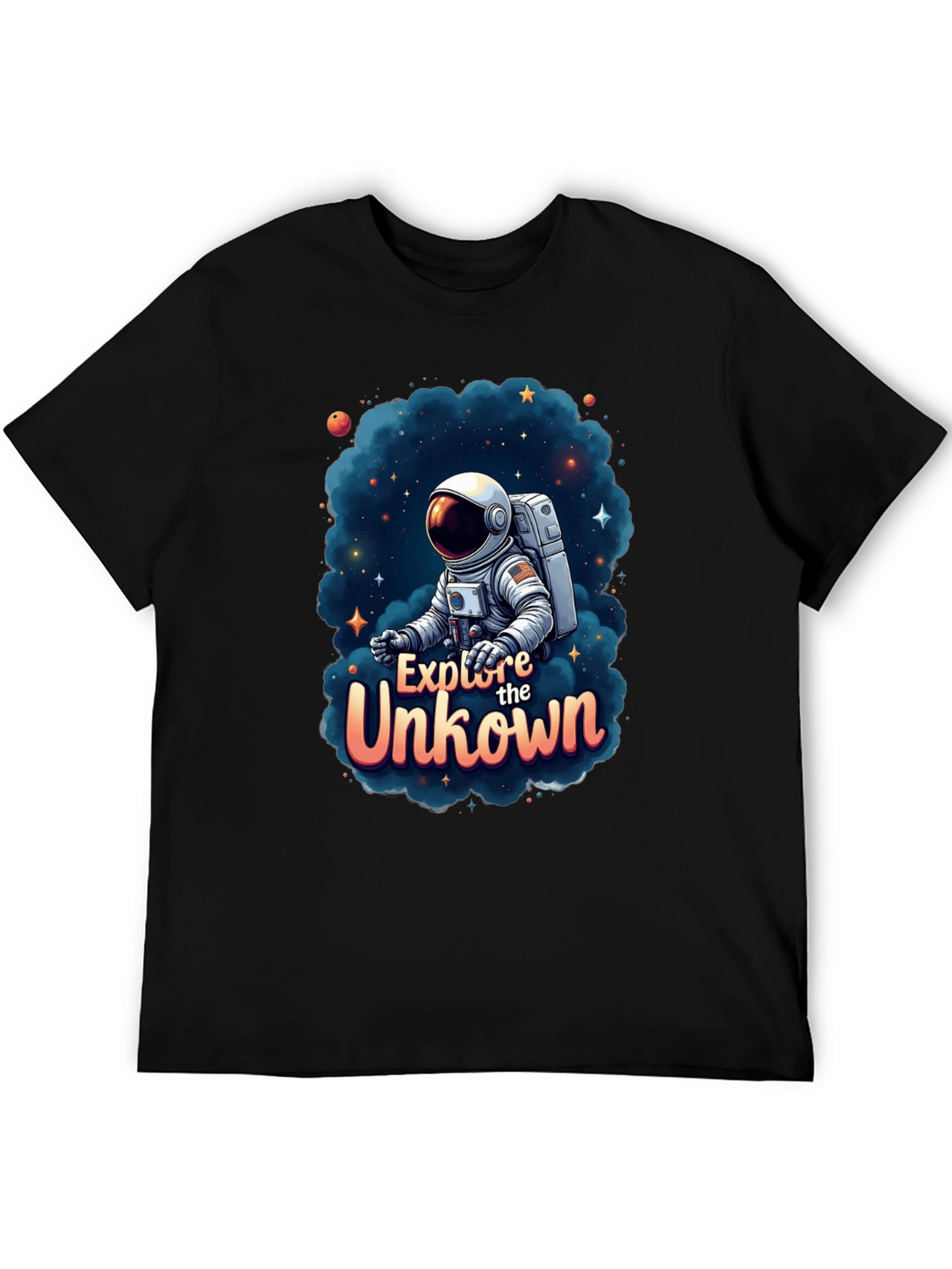 Explore the Unknown Astronaut Graphic Tee