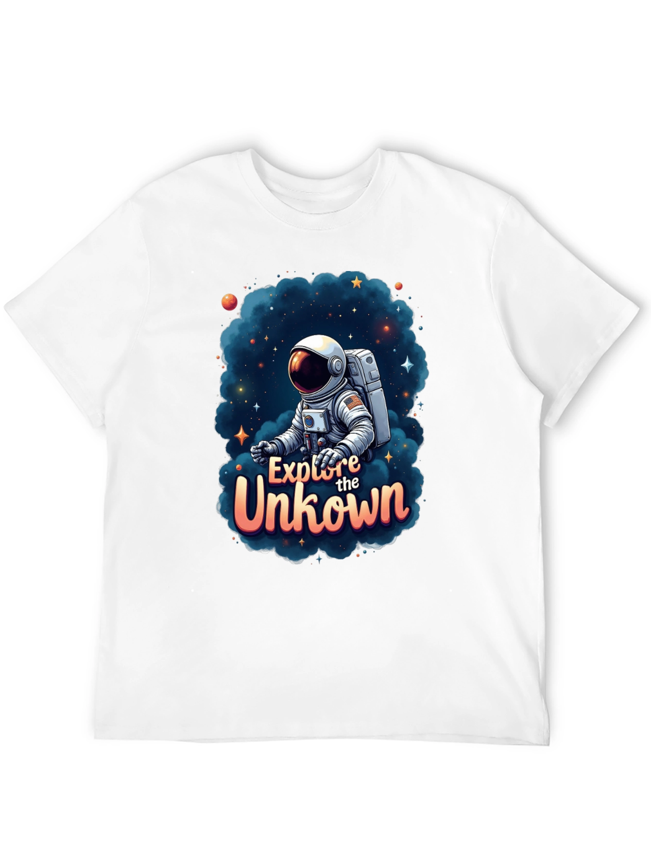 Explore the Unknown Astronaut Graphic Tee