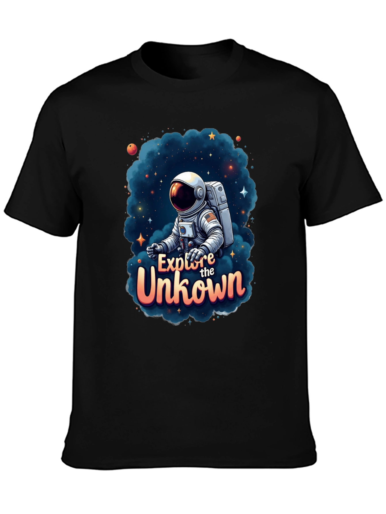 Explore the Unknown Astronaut Graphic Tee