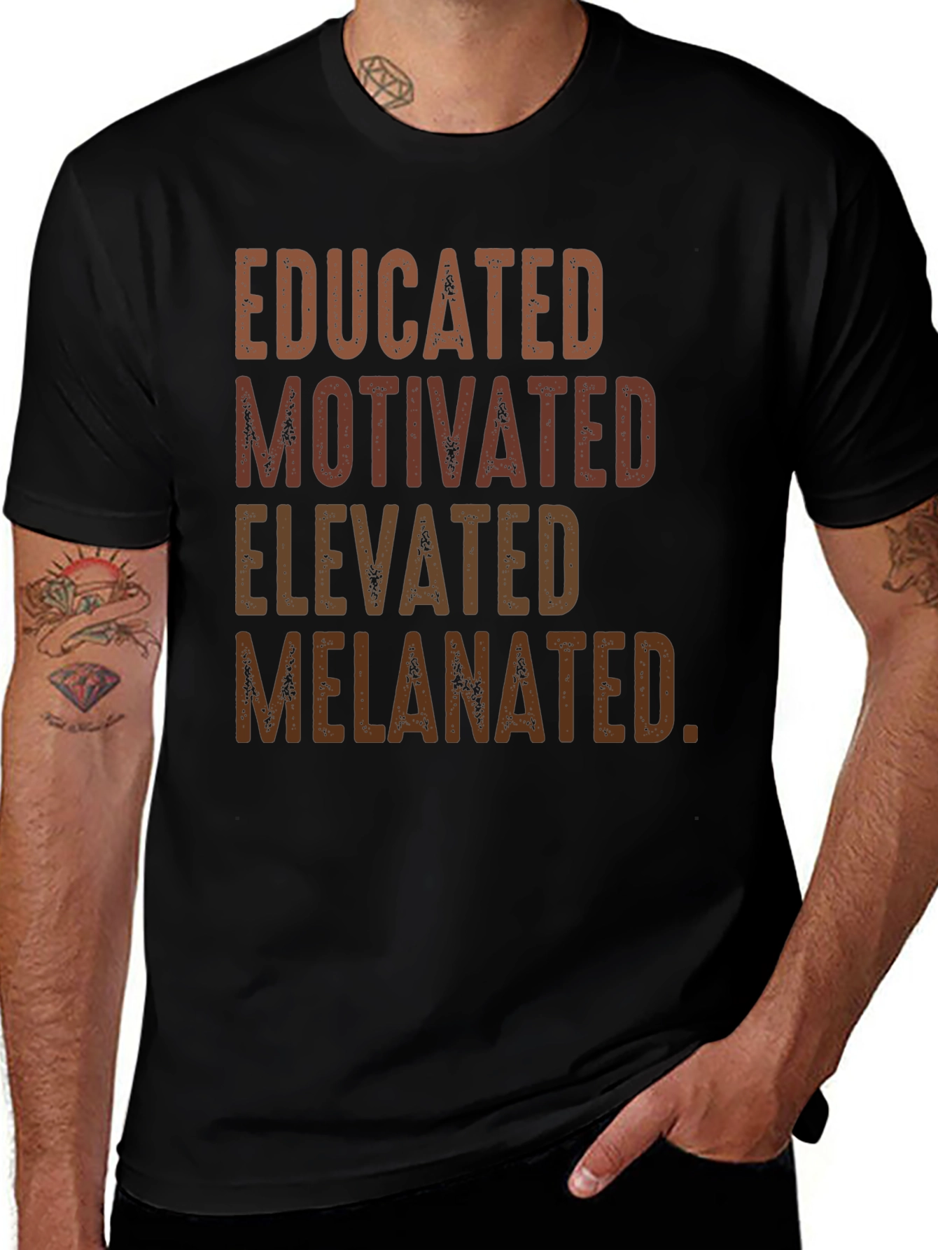 Educated Motivated Elevated Melanin T-Shirt
