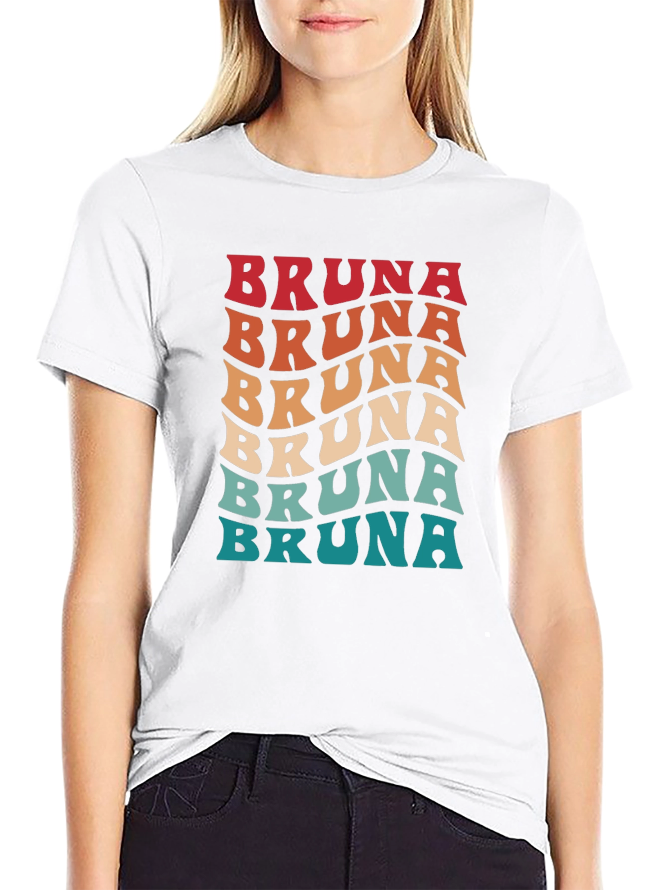 Retro Bruna Name T-Shirt