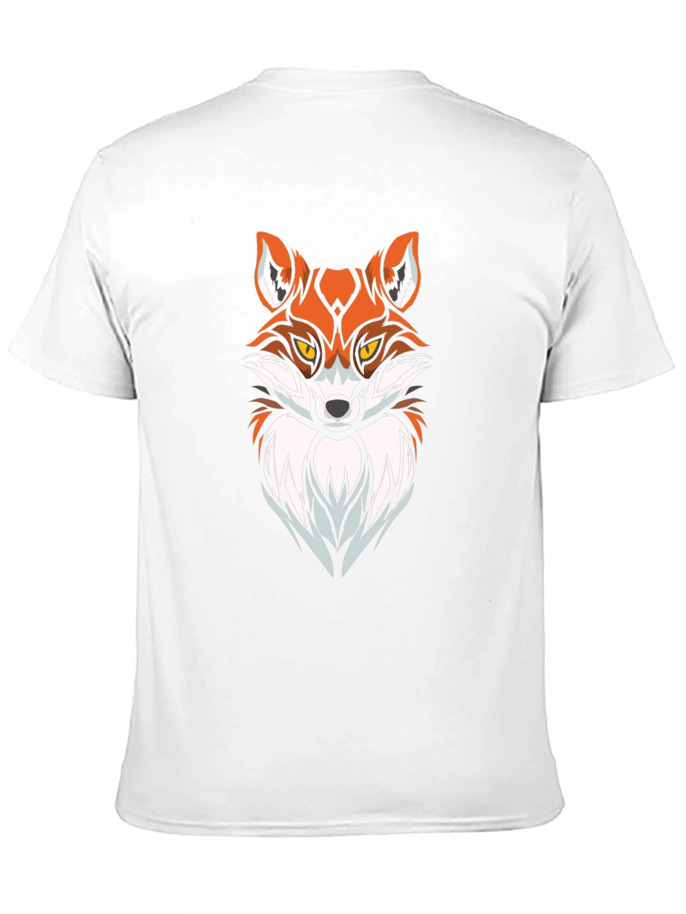 Cool Fox Graphic Print Black T-Shirt