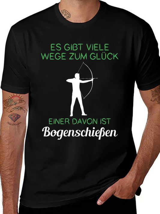Archery Lover T-Shirt: Many Paths to Happiness - Archery is One!