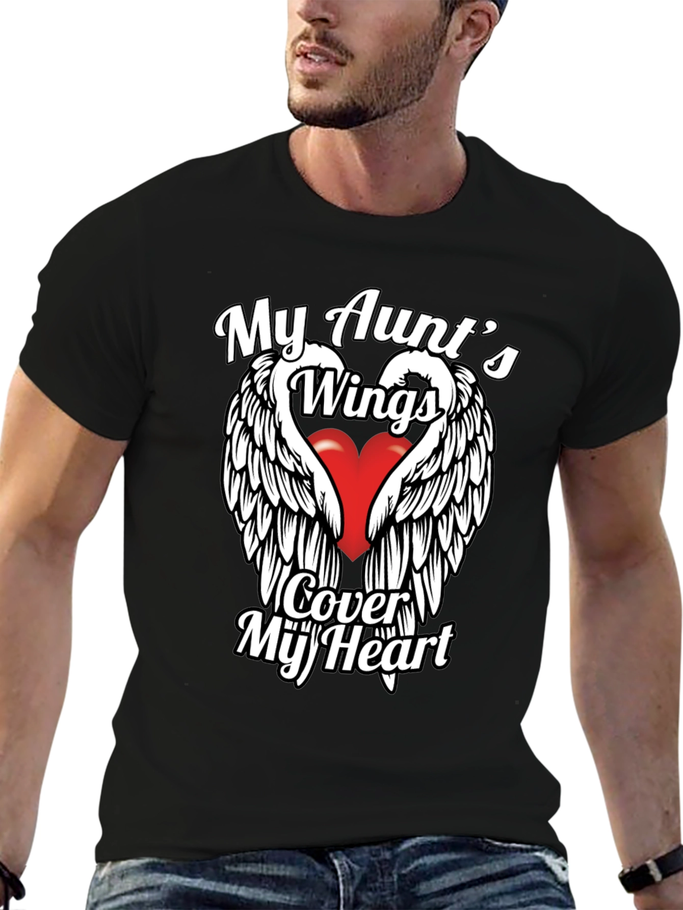 My Aunts Wings Cover My Heart T-Shirt