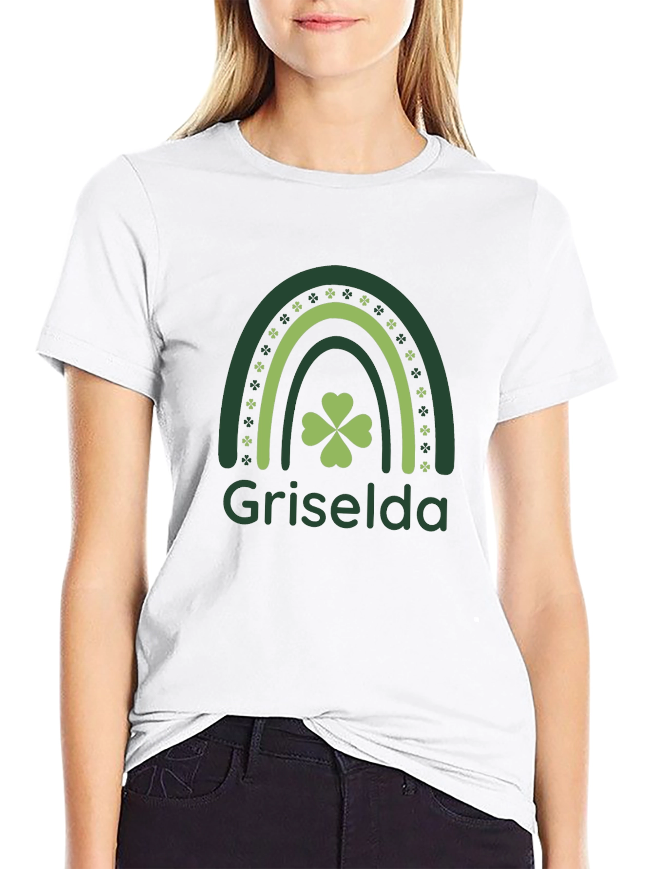 Griselda St. Patricks Day Clover Rainbow T-Shirt