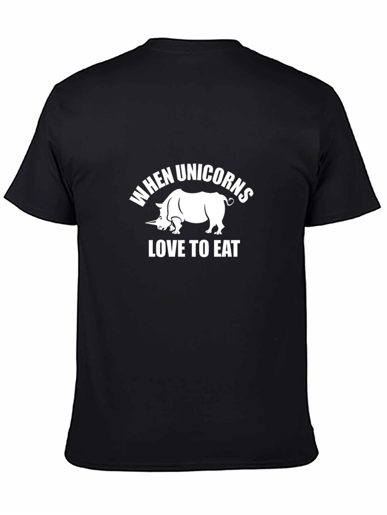 Funny Unicorn Eating Graphic T-Shirt