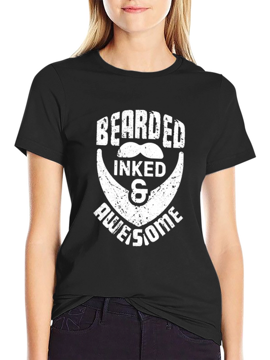 Bearded Inked & Awesome Graphic Tee