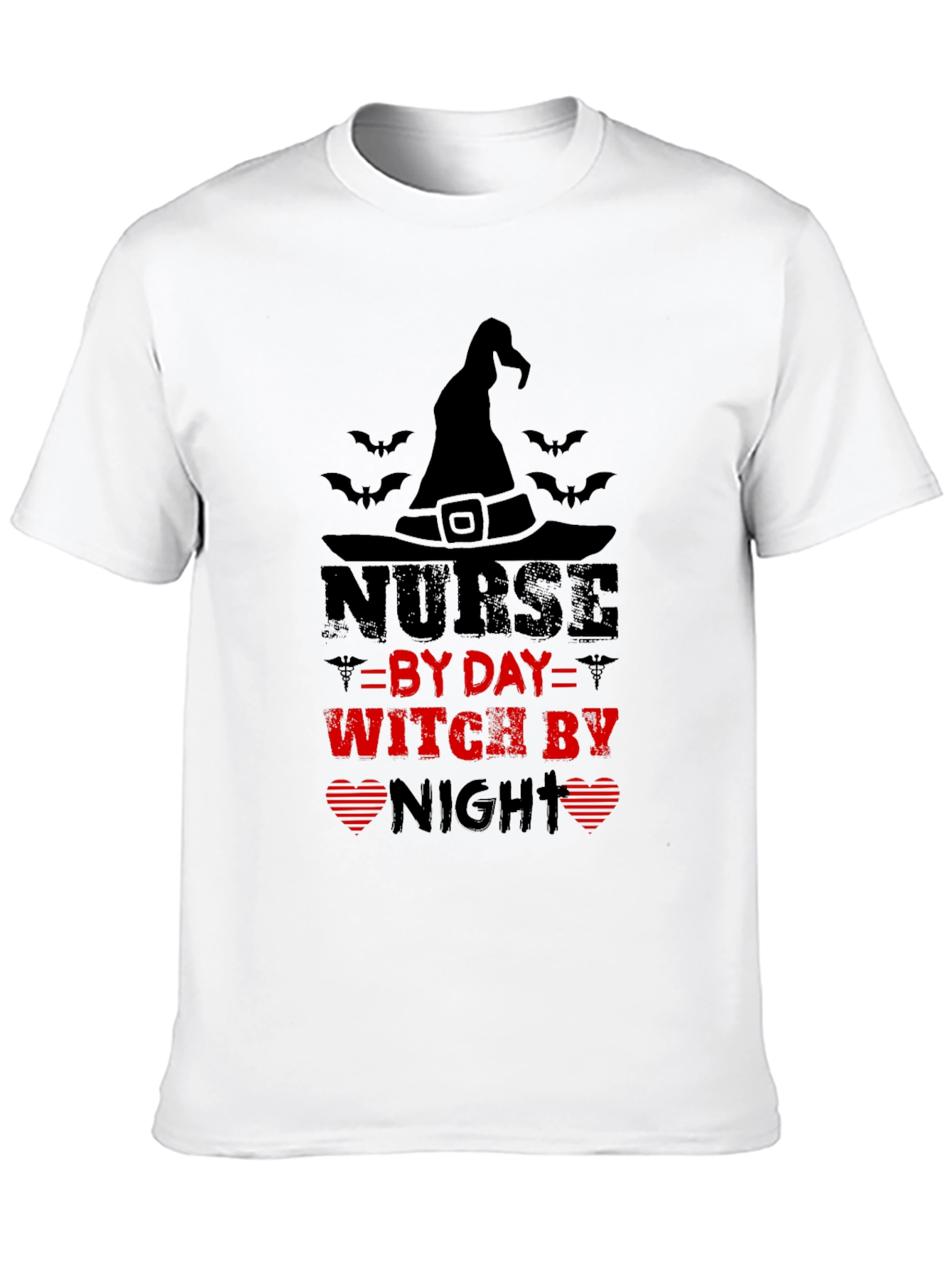 Nurse by Day Witch by Night Halloween T-Shirt