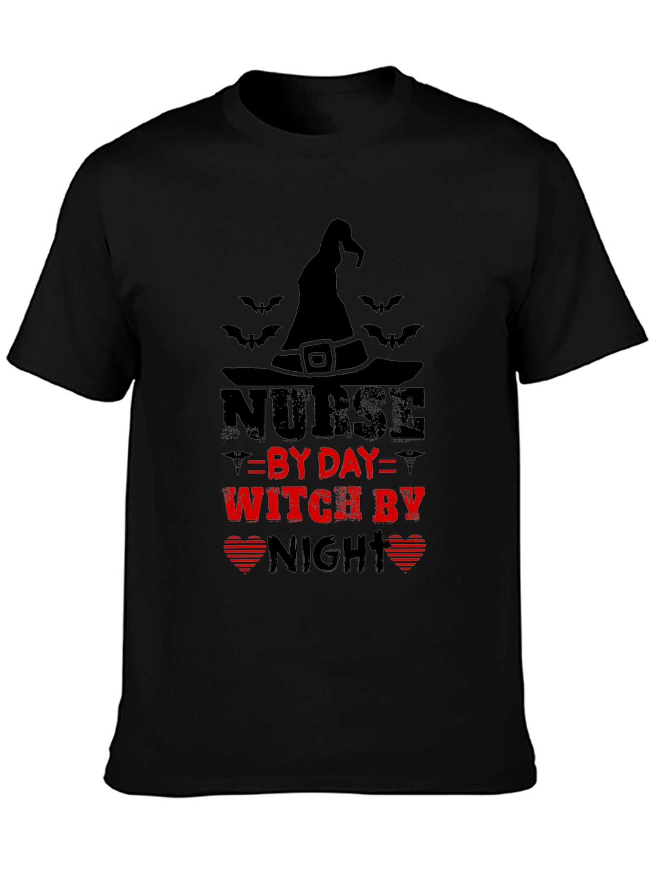 Nurse by Day Witch by Night Halloween T-Shirt