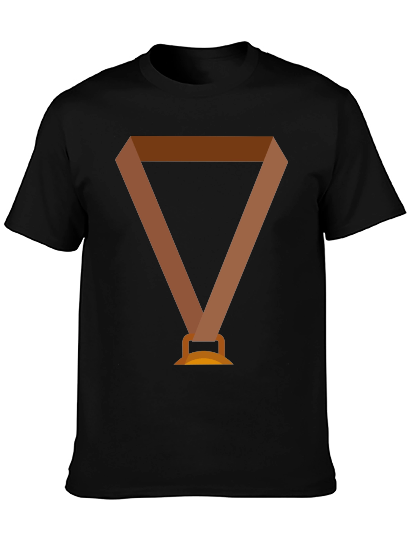 Novelty Medal Graphic Black T-Shirt