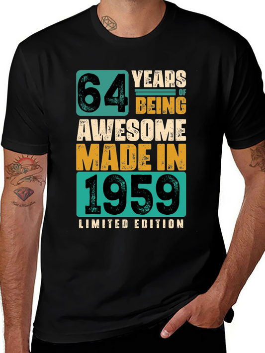 64 Years Awesome Since 1959 Limited Edition T-Shirt