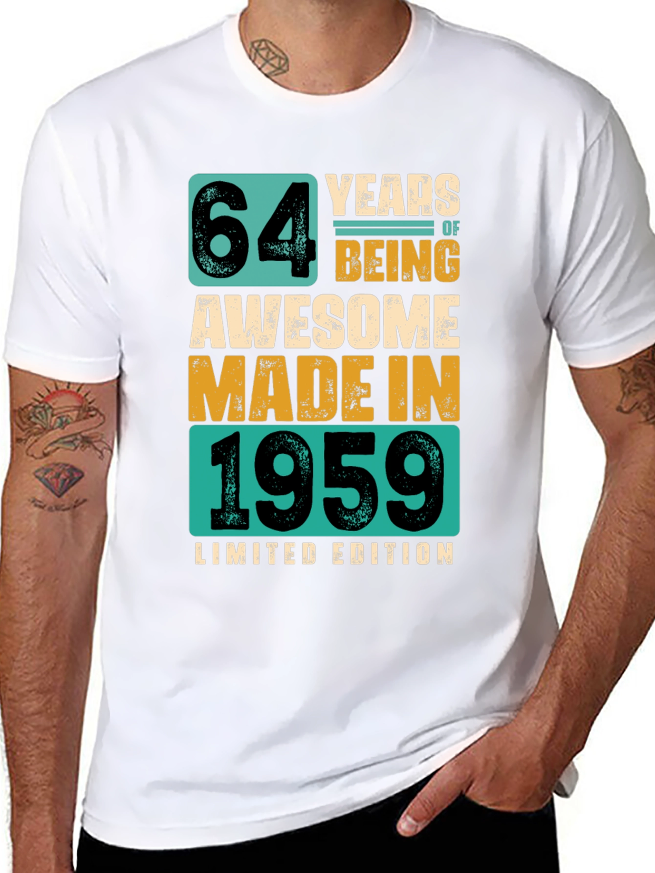 64 Years Awesome Since 1959 Limited Edition T-Shirt