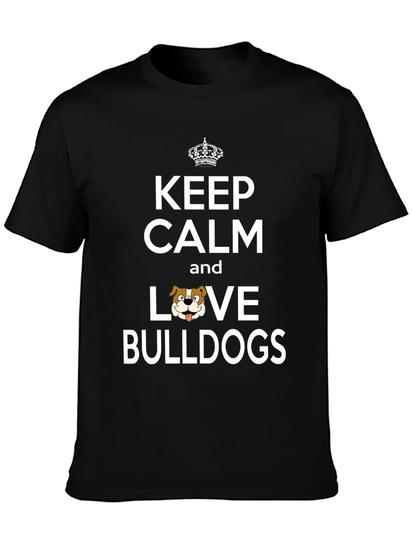 Keep Calm Love Bulldogs Graphic Tee