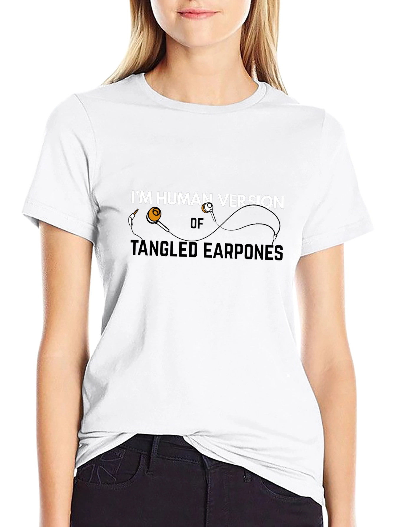 Tangled Earphones T-Shirt