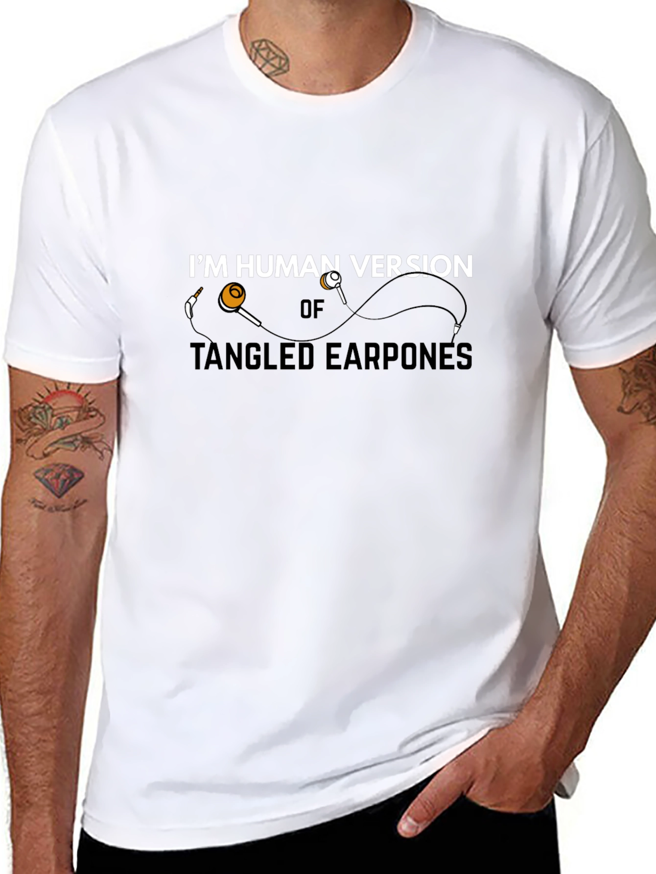 Tangled Earphones T-Shirt